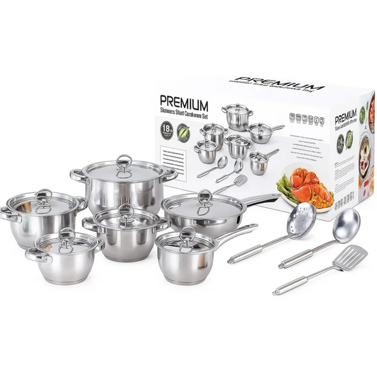 Juego De Ollas, Set De Cocina En Acero Renahouse 15 Piezas